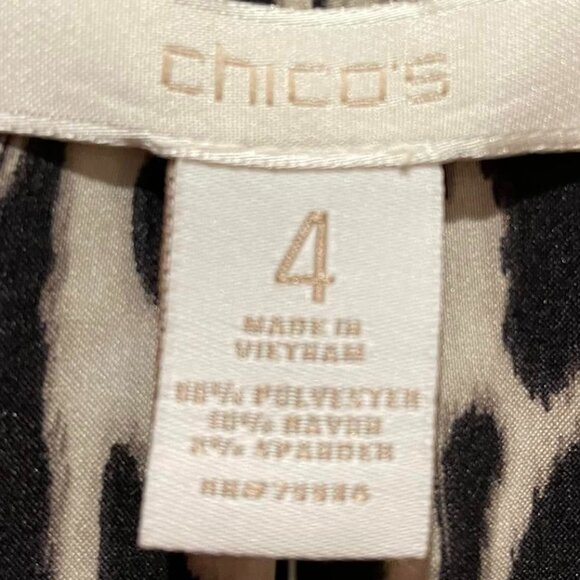 Chico's Red Jacket with Zebra lining NWT Size 4 (20/22) - Picture 3 of 7